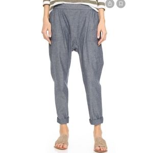 The Great Harem Pant in chambray size 0